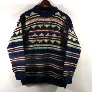 Women's Vintage Foreign Affairs 100% Wool Sweater, Small Flaw, Oversized Medium